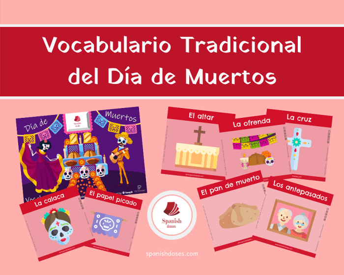 Dia de los muertos vocabulario