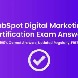 Digital marketing hubspot exam answers