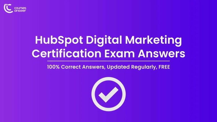 Digital marketing hubspot exam answers