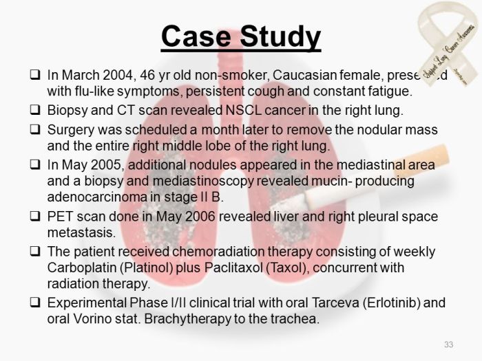 Lung cancer case