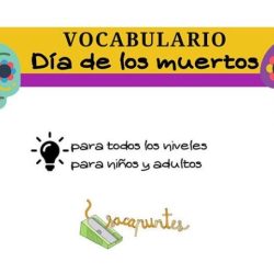 Dia de los muertos vocabulario