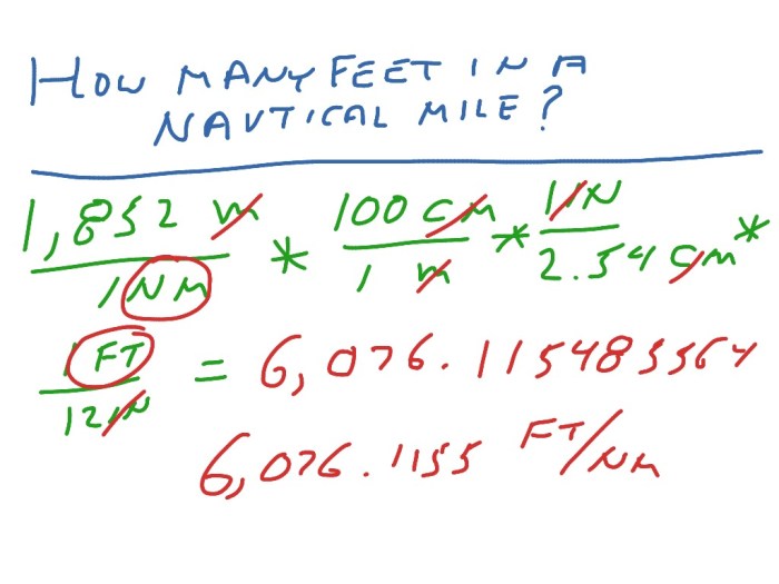 Feet per nautical mile to feet per minute