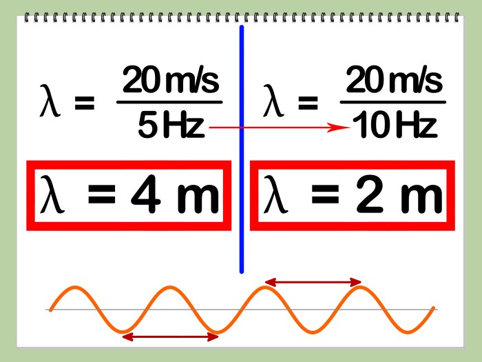 Calculating frequency wavelength and energy worksheet answer key